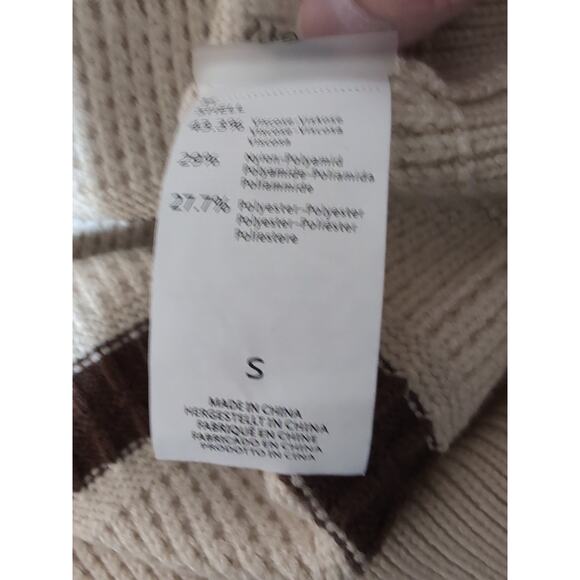 V FOR CITY Cardigan Women Knit Tweed Winter Chunky Size Small (487) - Picture 8 of 9